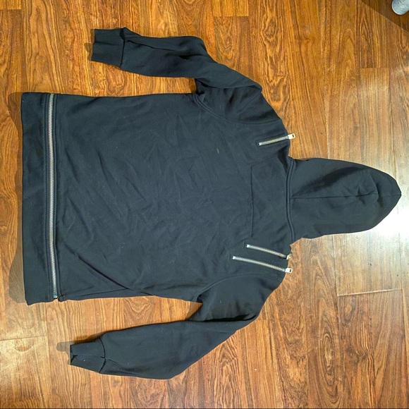 NWOT - DIESEL multi-zip tech heavy weight hoodie - Sz Small - Picture 6 of 6